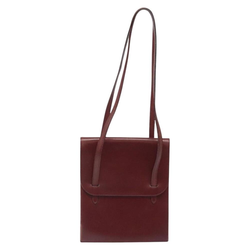 Hermes Leather Shoulder Bag Red